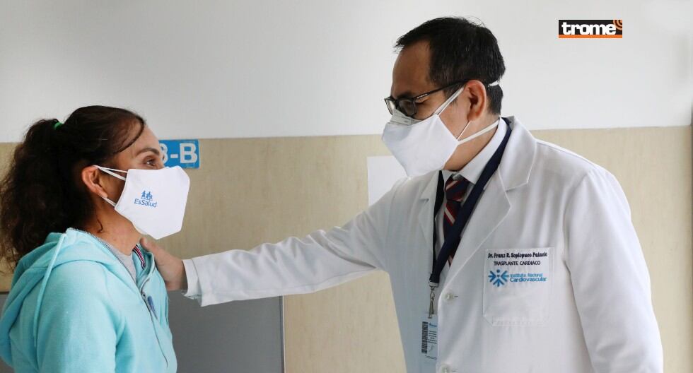 Donación de un corazón permitió salvar la vida de una joven madre. Exitosa cirugía de trasplante se realizó en el INCOR. (EsSalud / Trome)