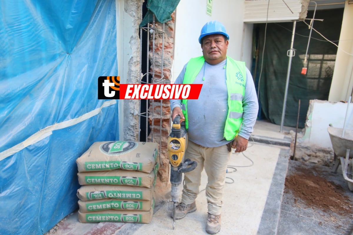 Con 30 años de experiencia en la construcción, don Juan confía en Progresol y sus materiales para sacar adelante cada proyecto. Foto: Violeta Ayasta.