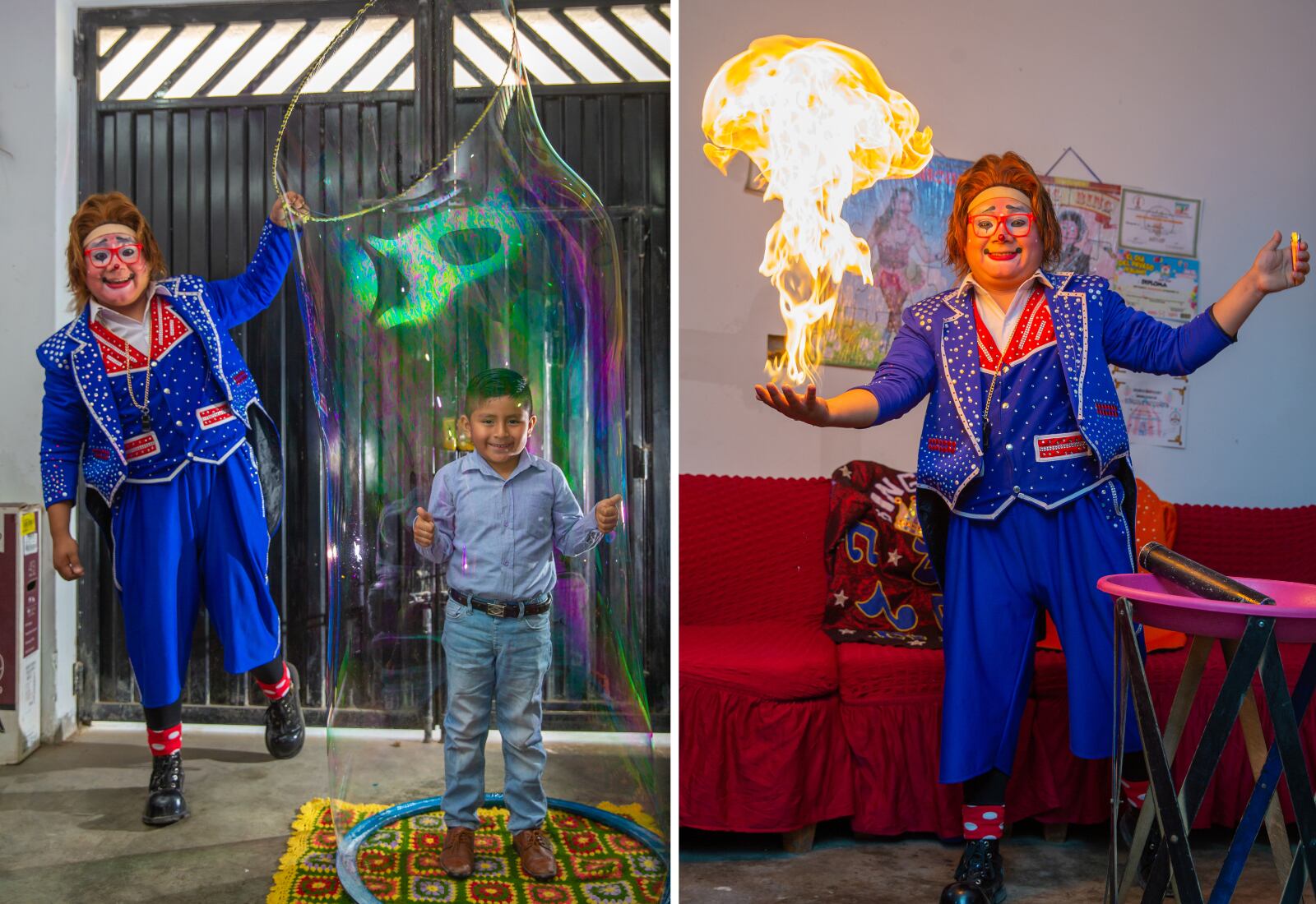Viene de familia de cantantes y músicos pero él siempre se inclinó por el arte de la comicidad. Foto: Allen Quintana.