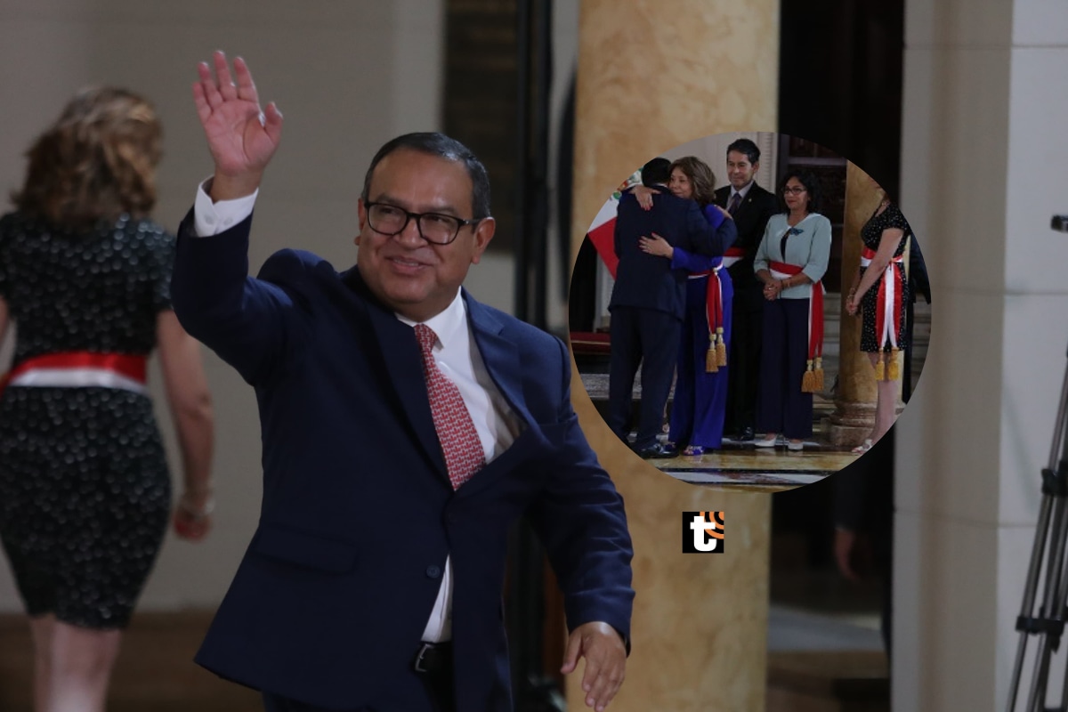 Alberto Otárola acudió a Palacio a despedirse de todos, menos del ratificado canciller. Fotos: Alessandro Currarino / @photo.gec