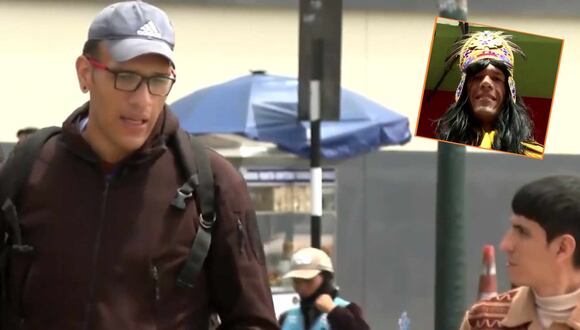 Ciudadano venezolano se viste de Atahualpa