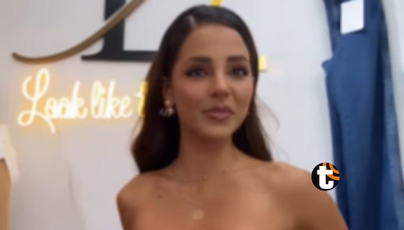 TROME - Luciana incómoda con la prensa en inauguración de su tienda: “No hagan preguntas que no vengan al caso”