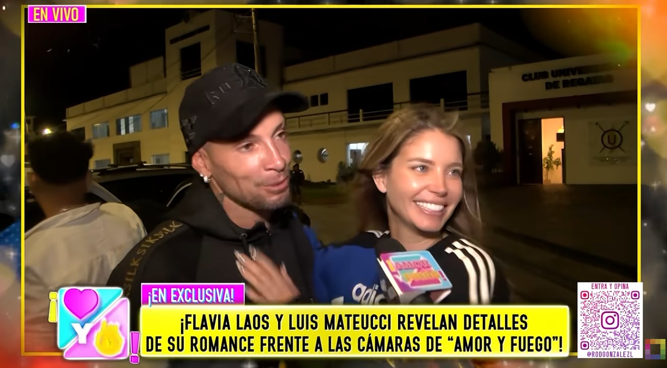 Flavia Laos revela qué la enamora de Luis Mateucci.