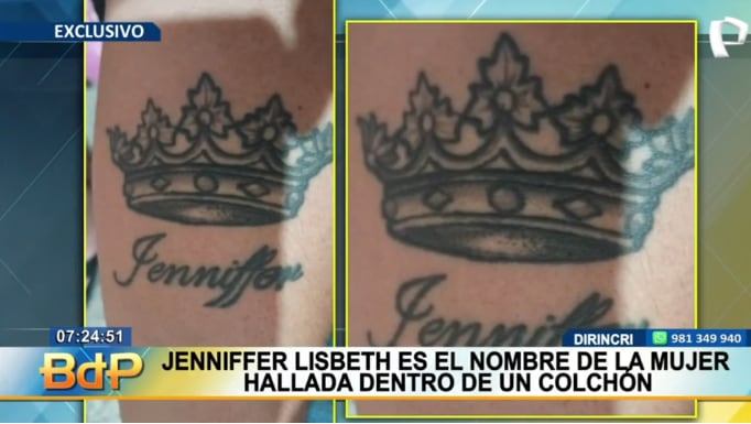Desde Ecuador, pareja de la víctima, contó tener el mismo tatuaje que ella, pero con su nombre.