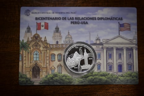 ¡Moneda histórica! Perú lanza pieza de plata por 200 años de relación con Estados Unidos
