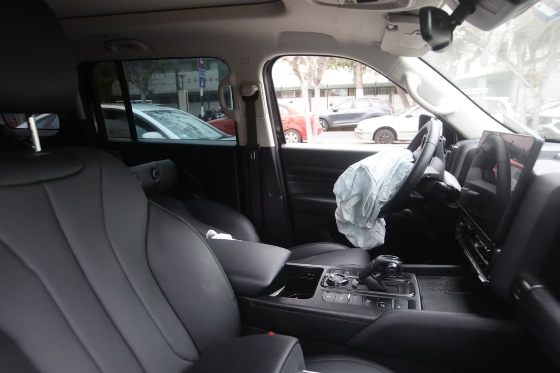 Las bolsas de aire le habrían salvado la vida.