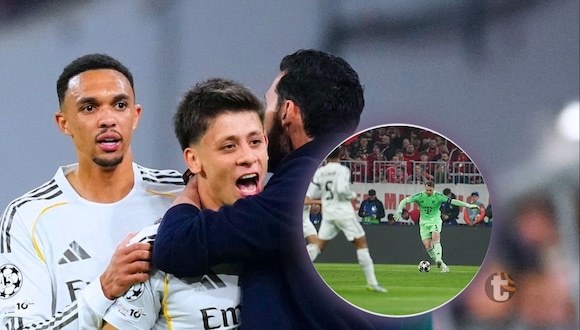 Gol de Arda Güler para el 1-0 del Real Madrid vs. Bayern Múnich. (Video: ESPN)