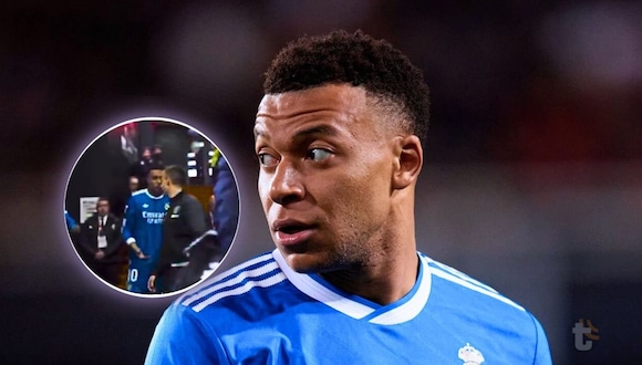 Kylian Mbappé tuvo un polémico cruce con los árbitros durante el Real Madrid vs. Valencia. (Video: DAZN / Foto: Getty Images)