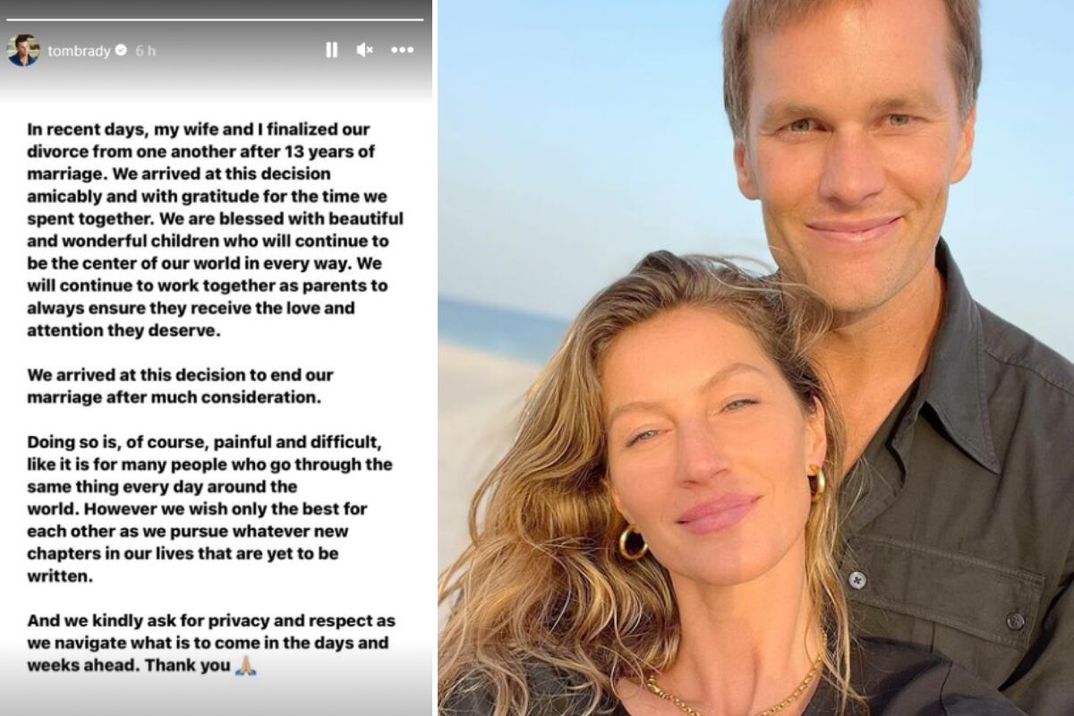 El mensaje de Tom Brady en un estado de Instagram. (Foto: @tombrady).