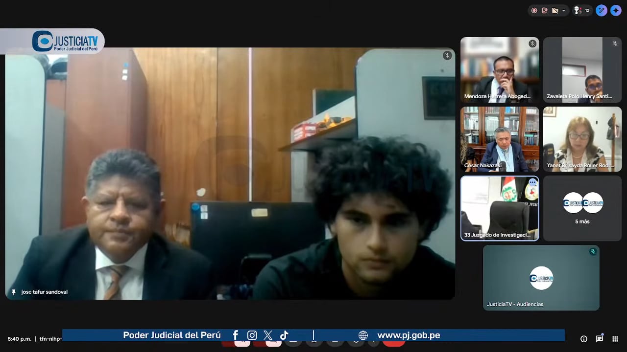 Adrián Villar en su audiencia de prisión preventiva