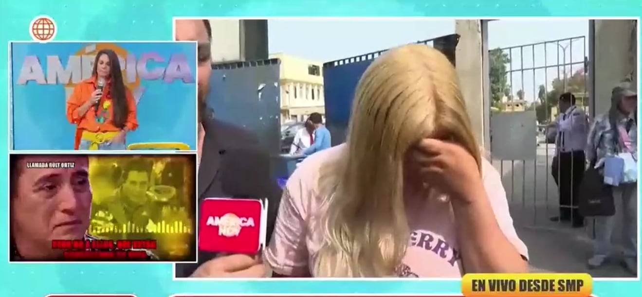 Esposa de Roly Ortiz se quiebra al hablar de su salud