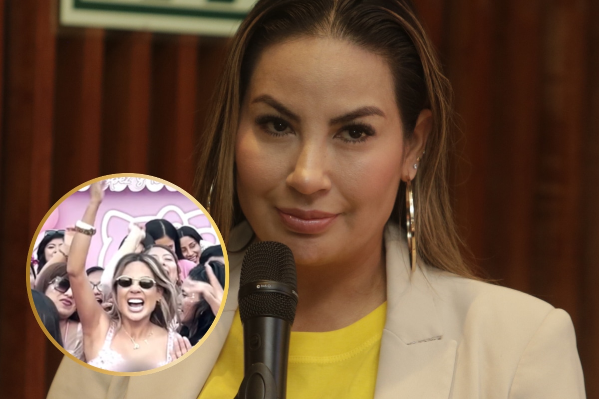 Pamela López feliz con evento de su club de fans