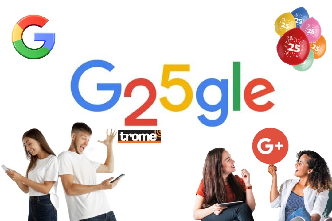 Google acompaña el desarrollo digital de personas y negocios. . Entérate de algunas curiosidades en sus 25 años. (Isabel Medina / Google - Folat Master1305 / Compos. Trome).