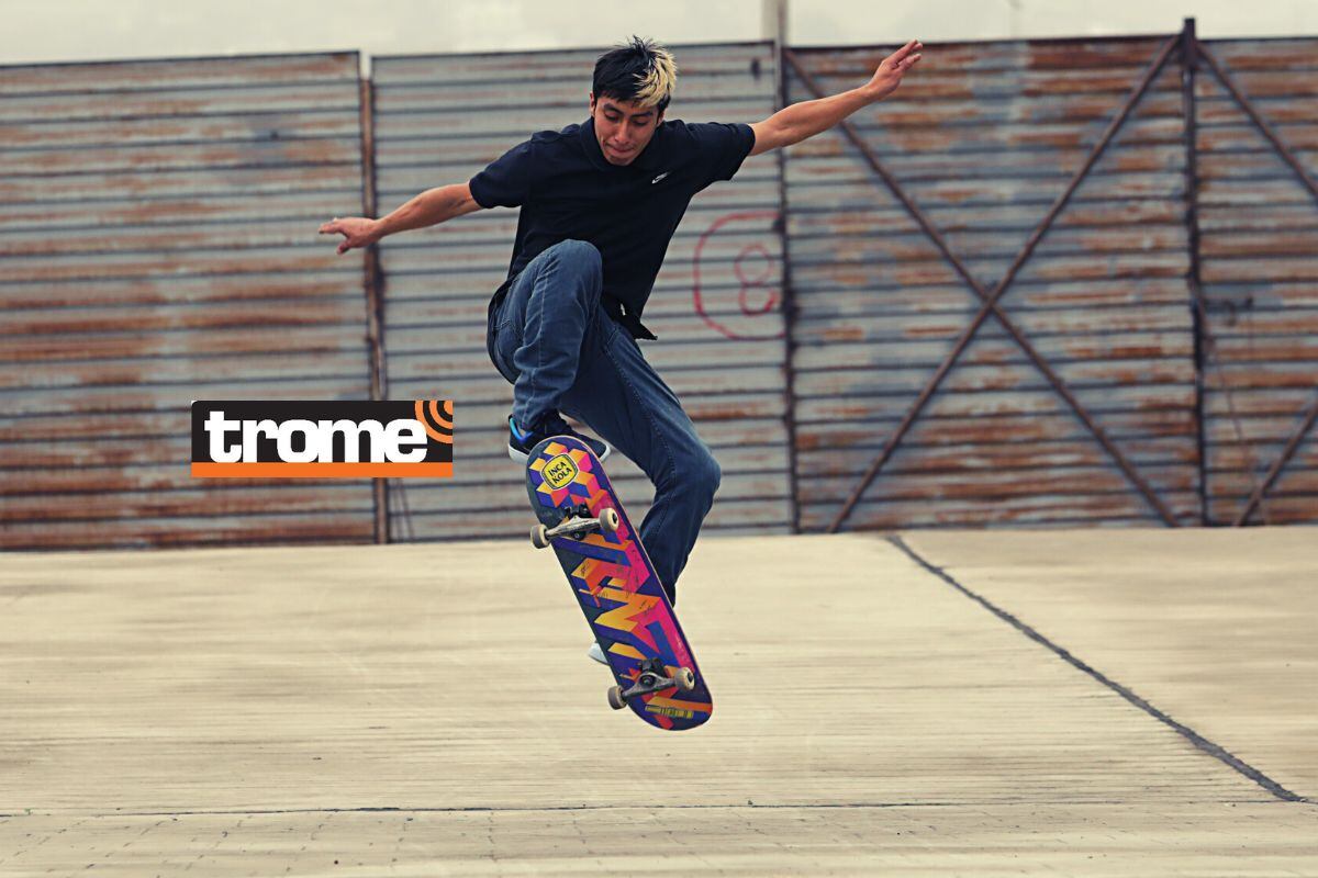 Este joven deportista quisiera ser entrenador de skate en la Federación para guiar a otros talentos. Fotos: Britanie Arroyo / Trome.