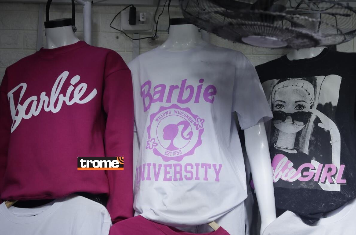 Estreno de Barbie ha provocado una 'moda en rosa' con diversos artículos para ellas y también para ellos. (Entrevista: Isabel Medina / Foto: Hugo Pérez / Trome).