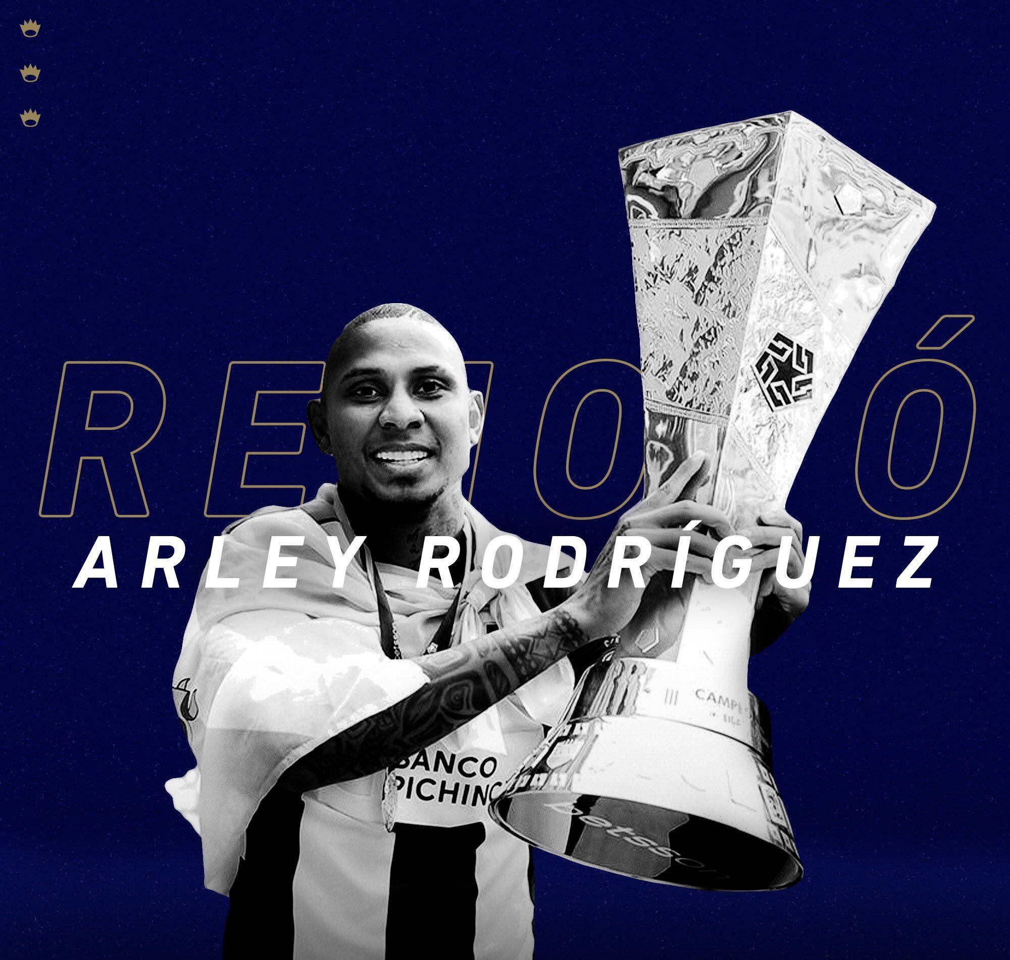 Arley Rodríguez renovó con Alianza Lima.