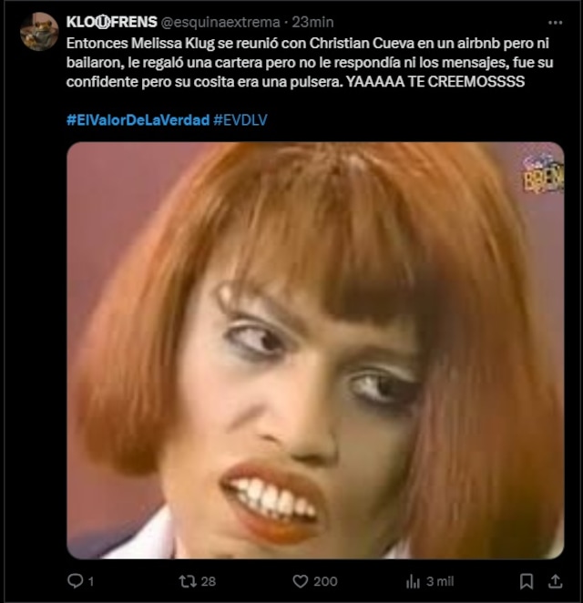 No pararás de reir con los mejores memes de Melissa Klug en El Valor de la Verdad.