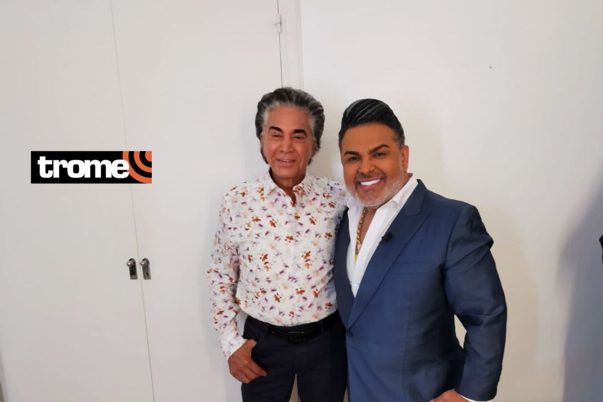 Andrés Hurtado y José Luis Rodríguez, 'El Puma', volvieron a verse en el set de Tinelli, luego de tres años. ( Foto: Difusión)