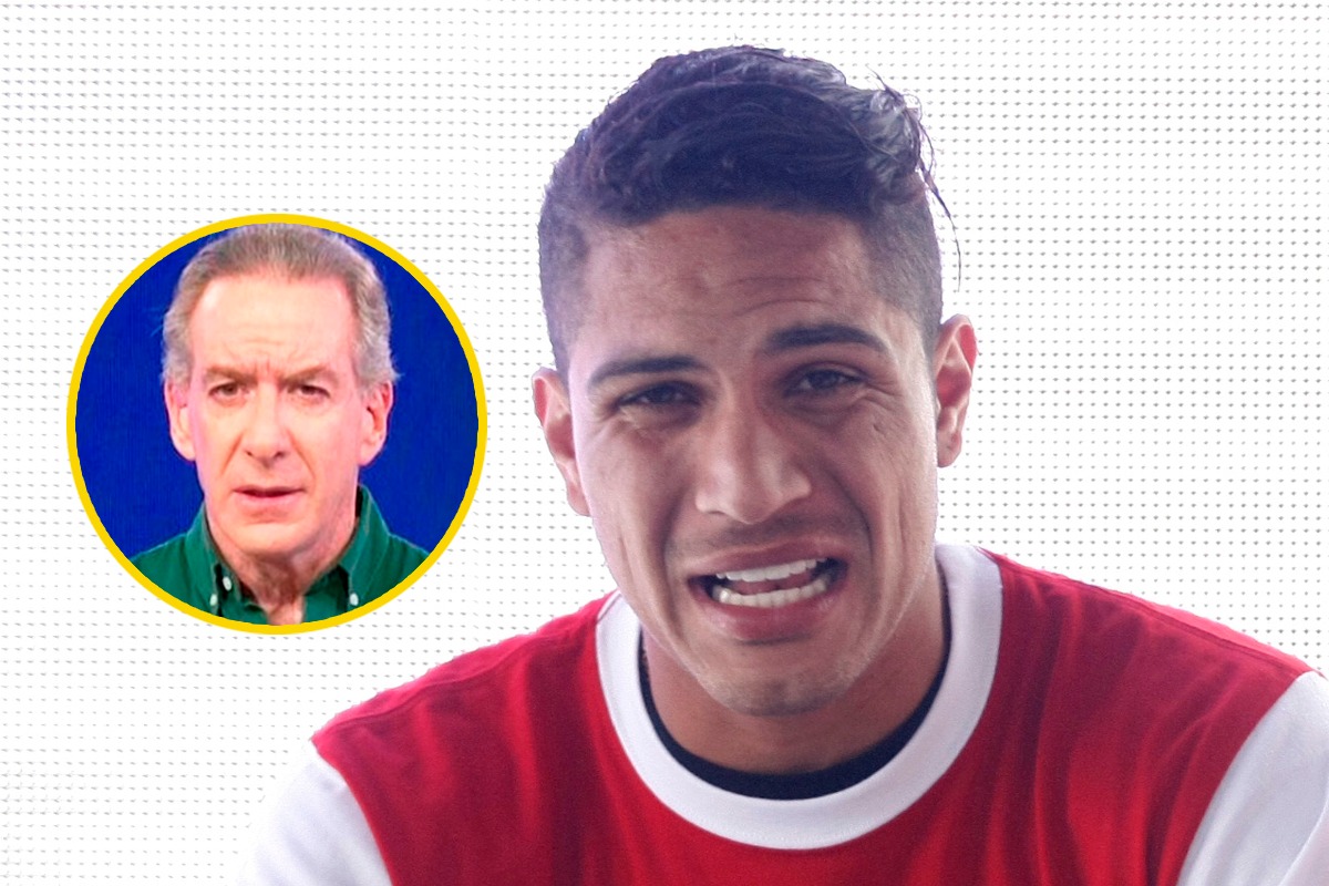 Paolo Guerrero arremete contra periodista Eddie Fleischman. Foto: Trome.