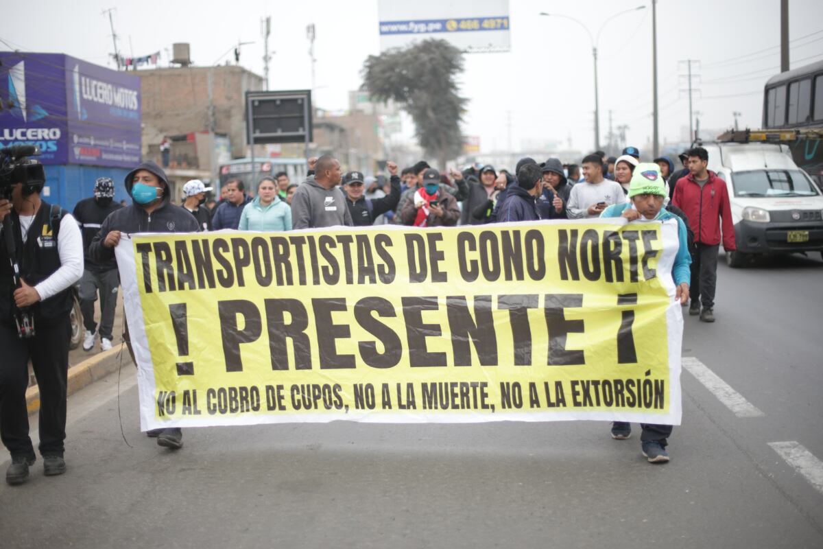 Paro de transportistas. Foto: GEC