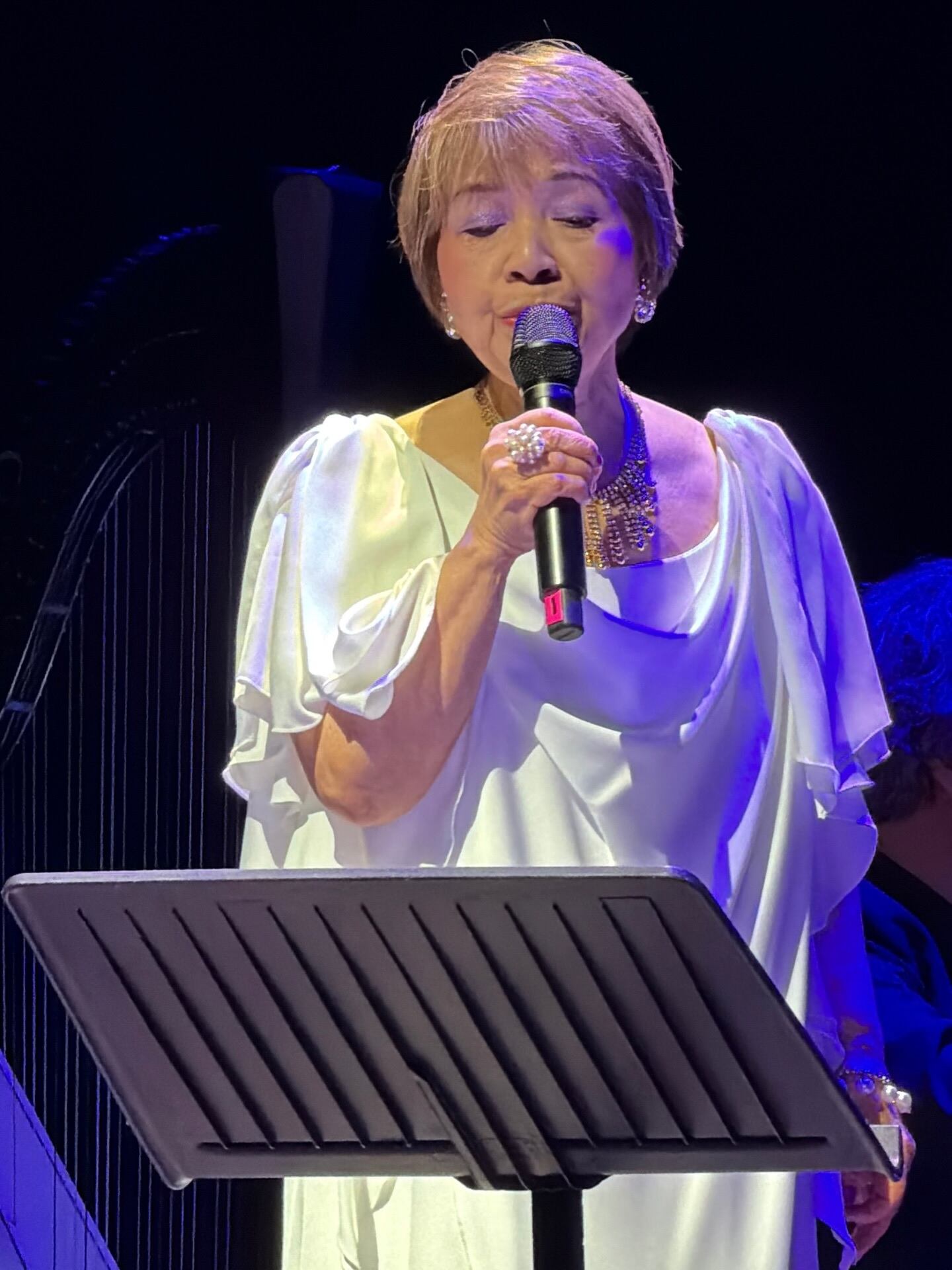 Kazuko Kawashima también asistió al concierto realizado por Joaquín Paz.