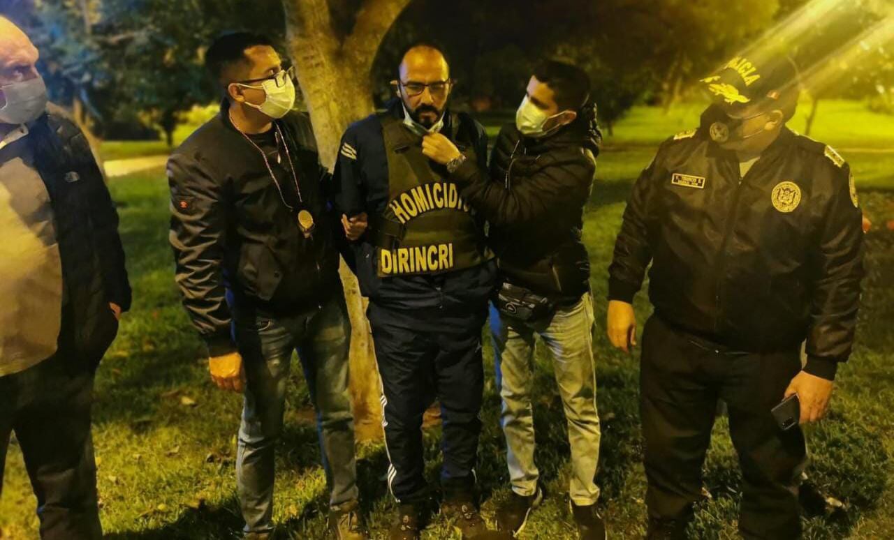 Momento de la captura de César La Barrera Martínez (Foto: PNP)