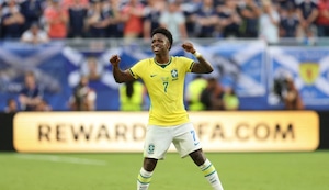 ¡Vinicius hace historia! Marcó su primer doblete mundialista ante Escocia y Brasil es una fiesta