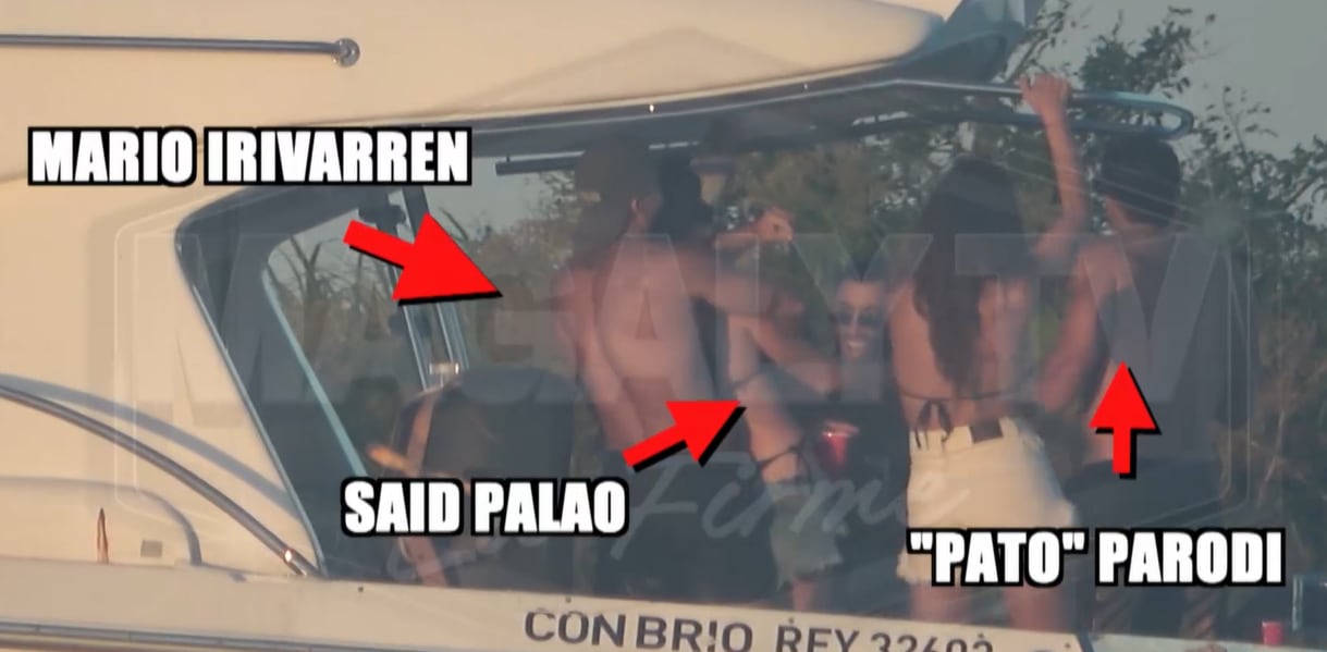 Mario Irivarren y Said Palao en juerga con mujeres en Argentina