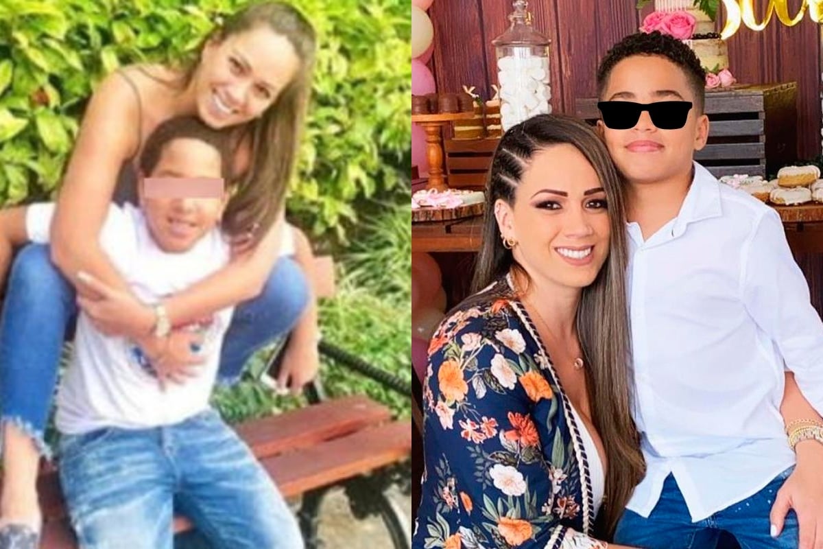 Melissa Klug dejó atrás el enfrentamiento con el futbolista por un momento y disfrutó del amor de su hijo.