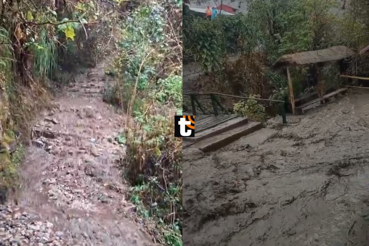 Machu Picchu: Cierran Camino Inca por huaicos ocasionados debido a intensas lluvias