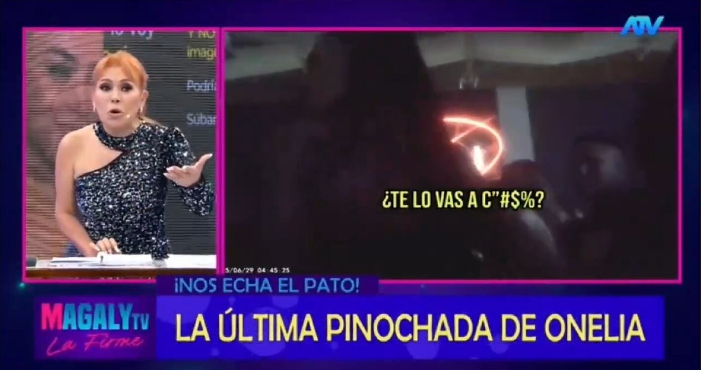 Magaly lanza conversación de Onelia Molina sobre Patricio Parodi 'sin pito', a pedido de ella.