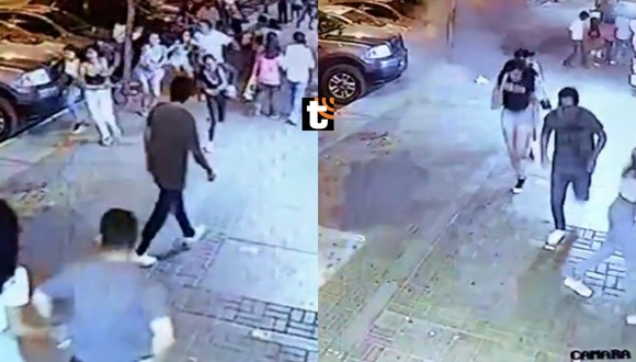 TROME - Impactantes imágenes del momento de explosión de granada cerca del Mall del Sur