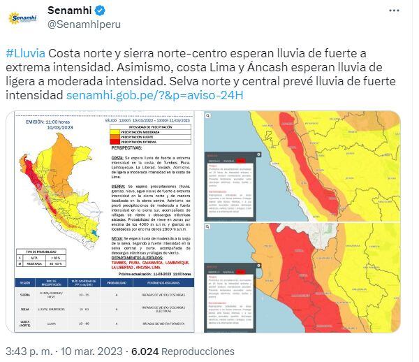 Comunicado del Senamhi