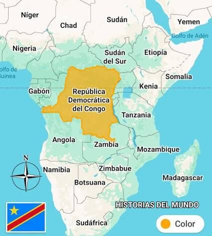 Está ubicado en el corazón de África Central. Foto: Internet.