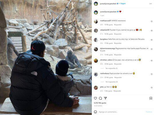 Poulsen recibió varios mensajes de hinchas peruanos en Instagram. Foto: Captura.