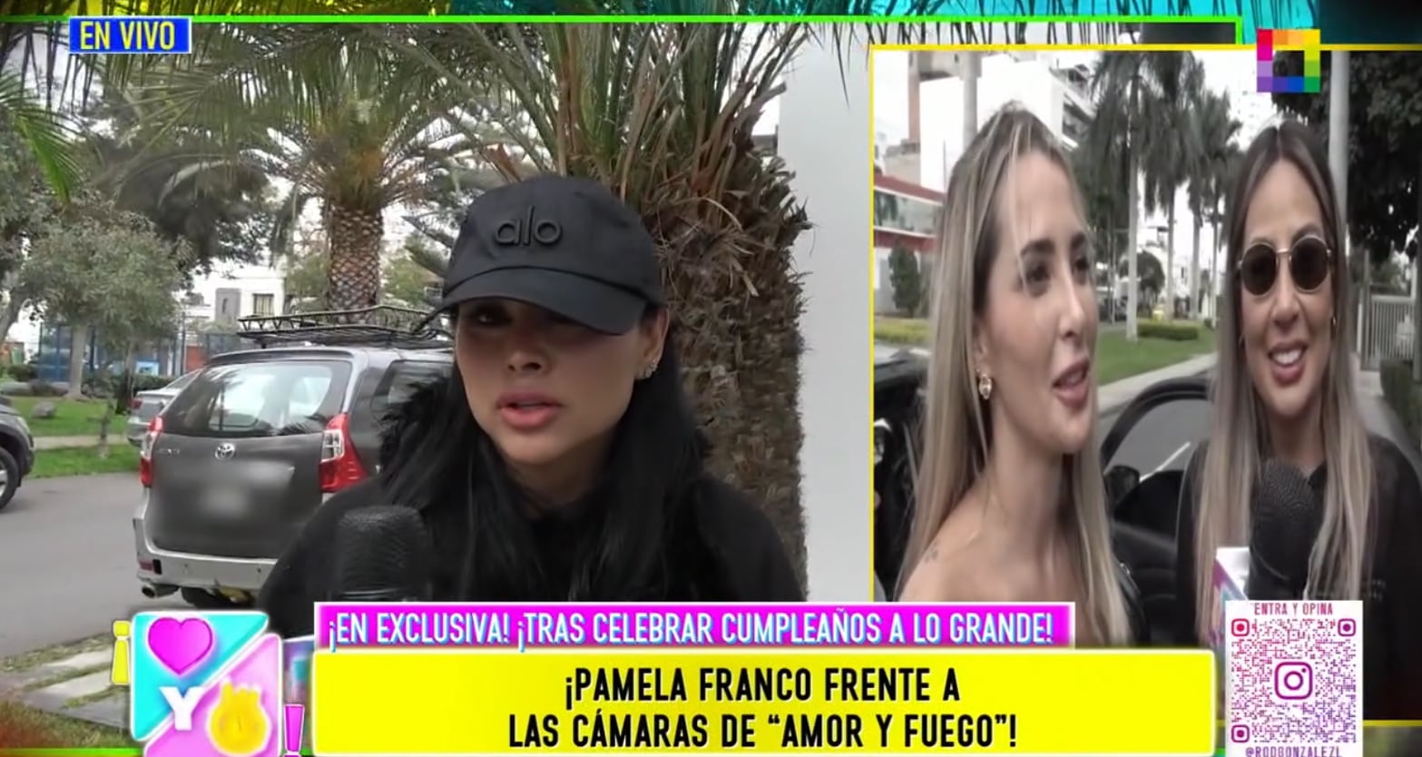 Pamela Franco rechaza carta notarial de Christian Cueva a Macarena Gastaldo y dice entender cuál es el trabajo de cada persona en la farándula.