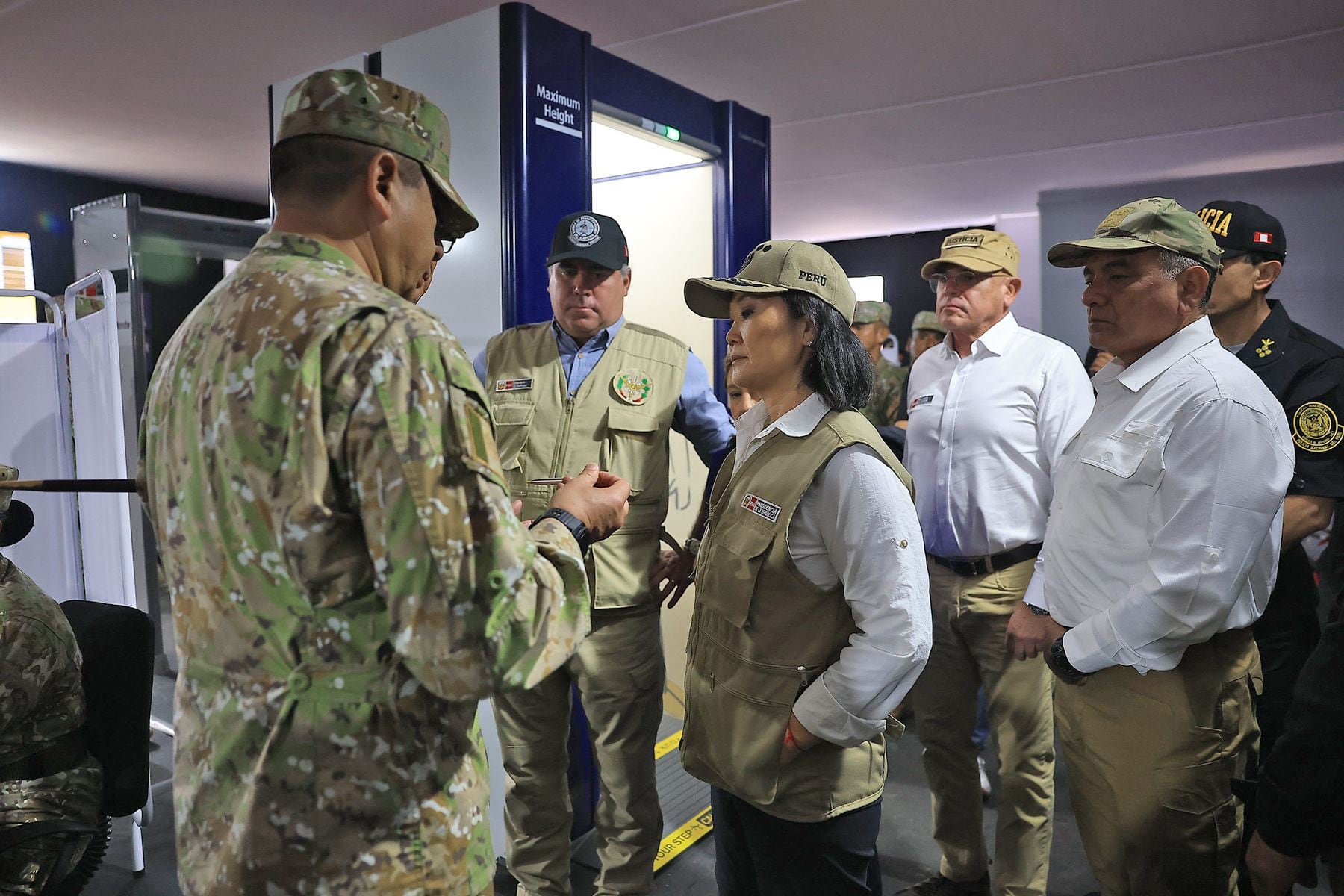 Presidenta Keiko Fujimori recorrió instalaciones del penal El Milagro en su visita a Trujillo. (Andina)
