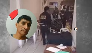 Cañete: Sicarios asesinan a dirigente de construcción civil mientras almorzaba dentro de un restaurante | VIDEO