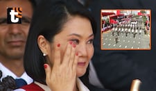 Keiko Fujimori se quiebra al ver desfilar a los miembros del comando Chavín de Huántar en la Parada Militar