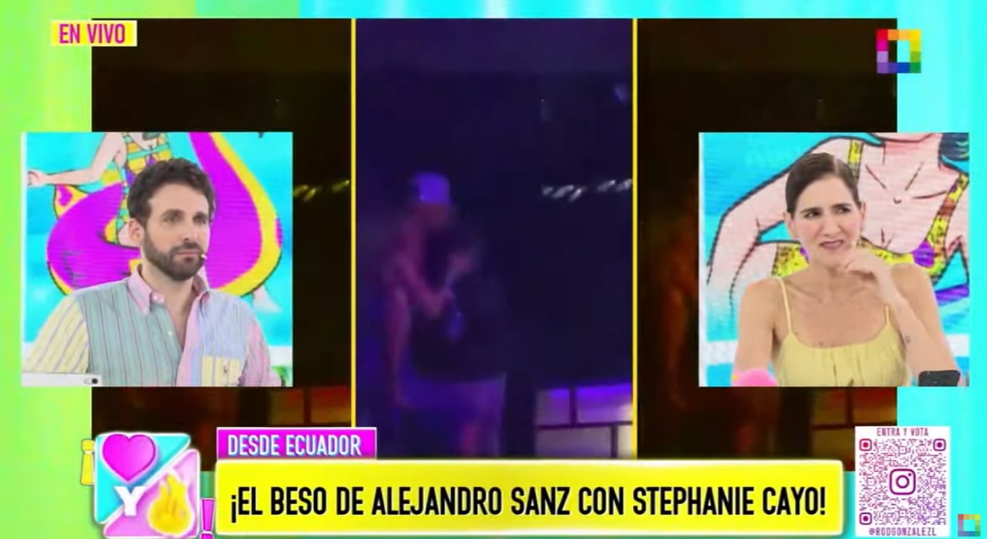 Alejandro Sanz y Stephanie Cayo son captados en una situación que enciende rumores de un romance.