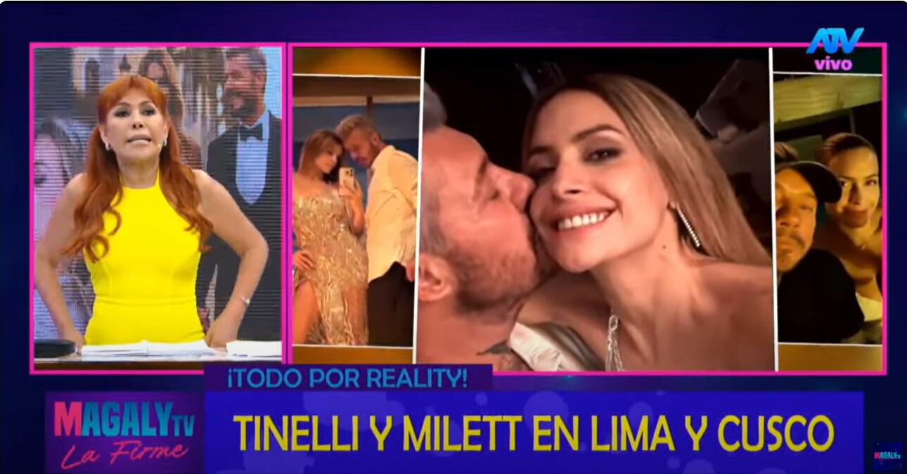 Magaly Medina no acepta salida de Marcelo Tinelli para conocerse y se lo hace saber por su programa de TV.
