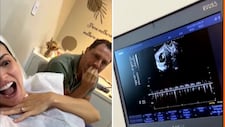 Carol Real y André Bankoff se emocionan con latidos de su bebé