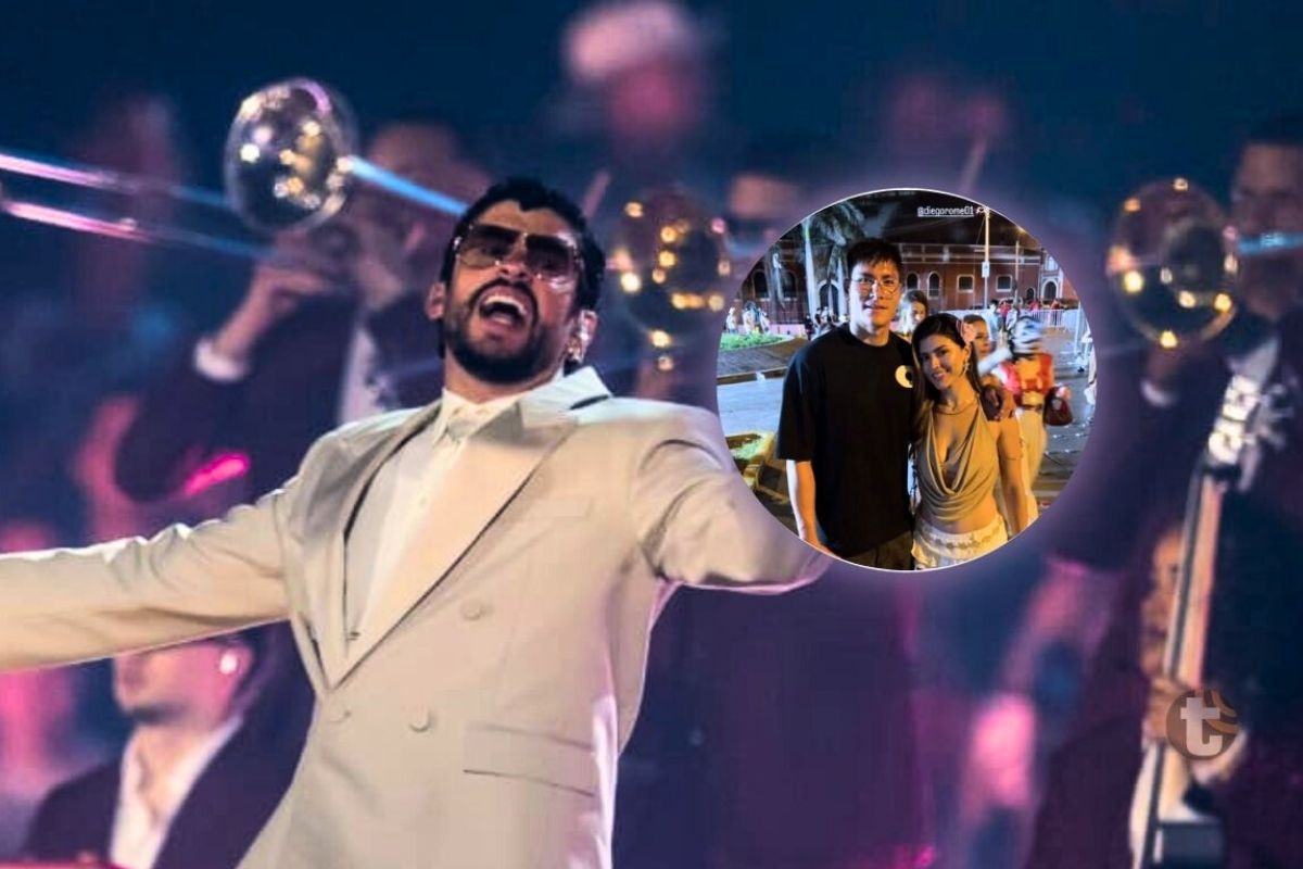 Diego Romero no se perdió segundo concierto de Bad Bunny (Foto: @Diegorome01)