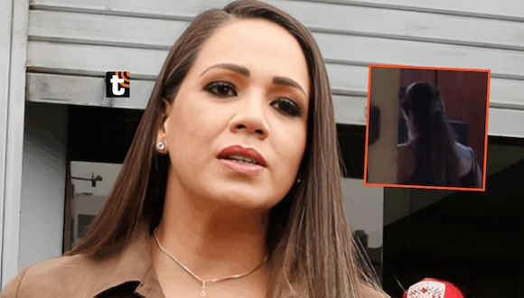 TROME- Melissa Klug, mamá de Samahara, es captada en comisaría de Monterrico, según Instarándula