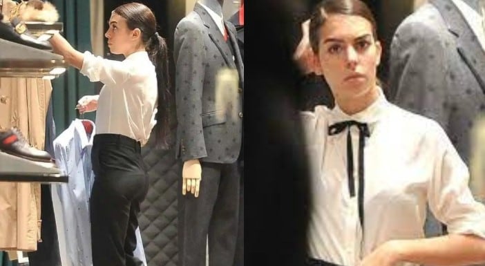 Georgina Rodríguez trabajaba en GUCCI y tiendas de marcas antes de conocer a Cristiano Ronaldo (Foto: Twitter)