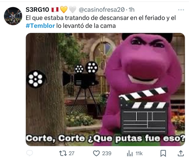 Trome| Memes del temblor en Lima del martes 23 de julio 2024 (Fotos: Twitter)