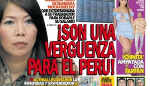 ¡SON UNA VERGÜENZA PARA EL PERÚ!