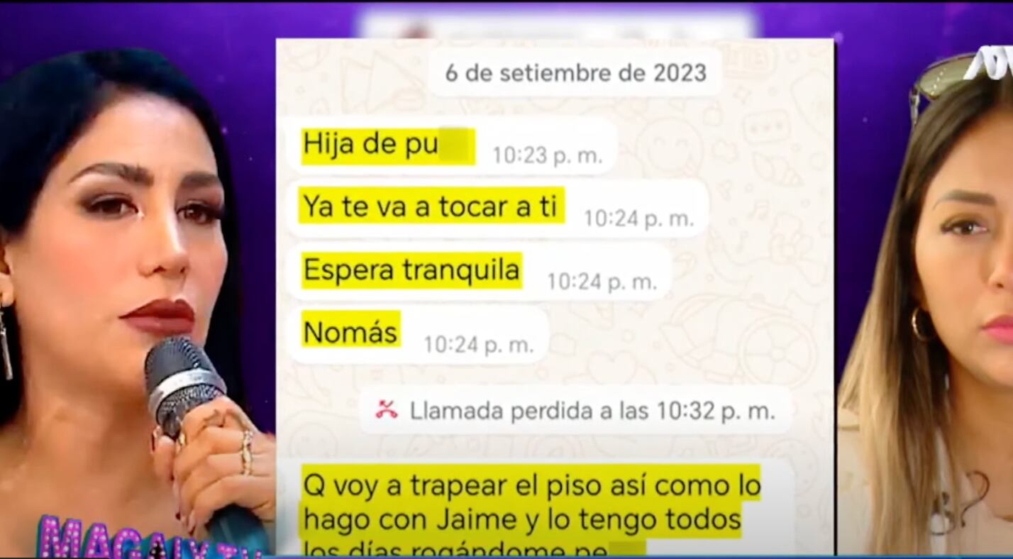 Leysi Suárez CHAT contra Karen Bustamante