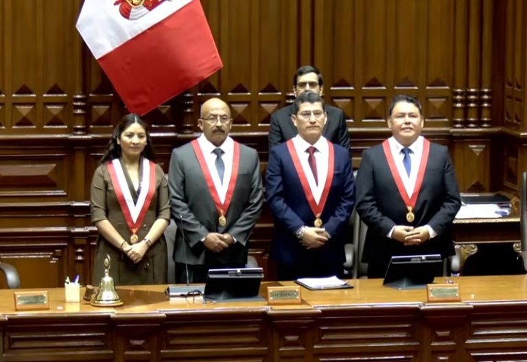 La oposición ganó la mesa directiva de la cámara de Diputados. (Captura YT Congreso de la República)