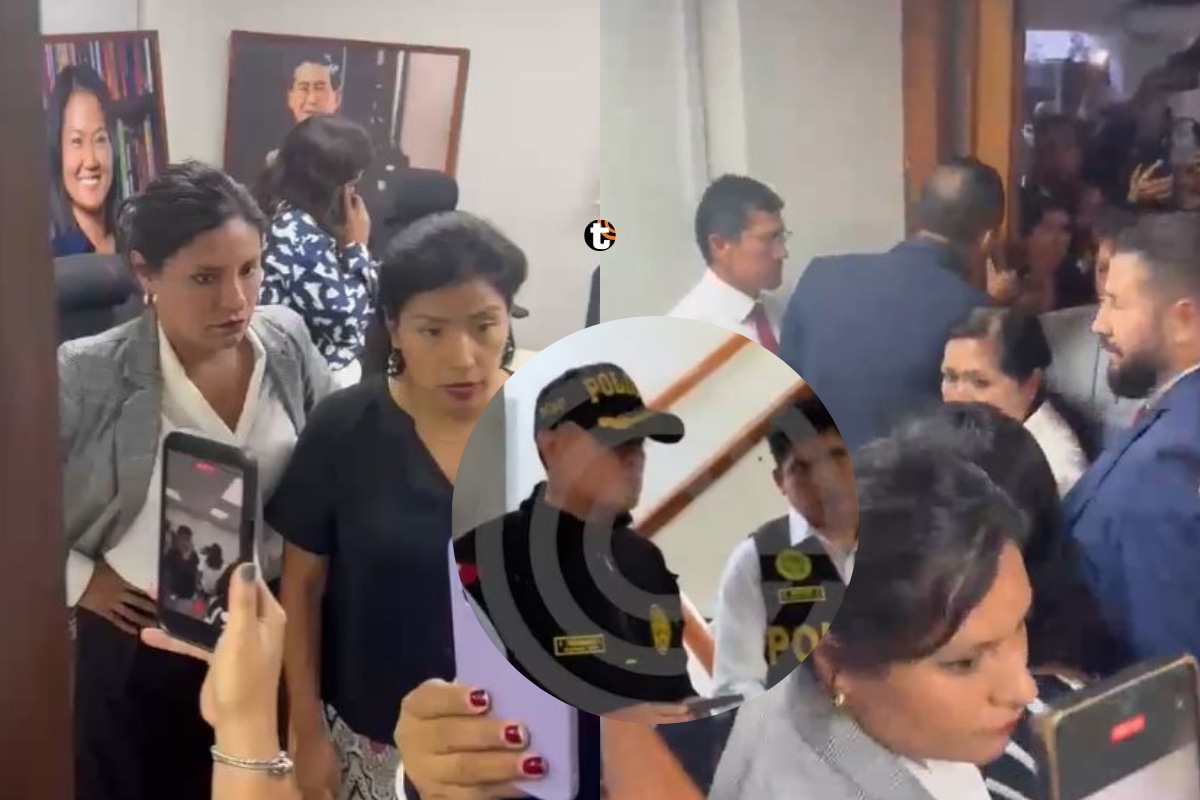 Personal de Ahora Nación y Fuerza Popular se enfrentan por una oficina